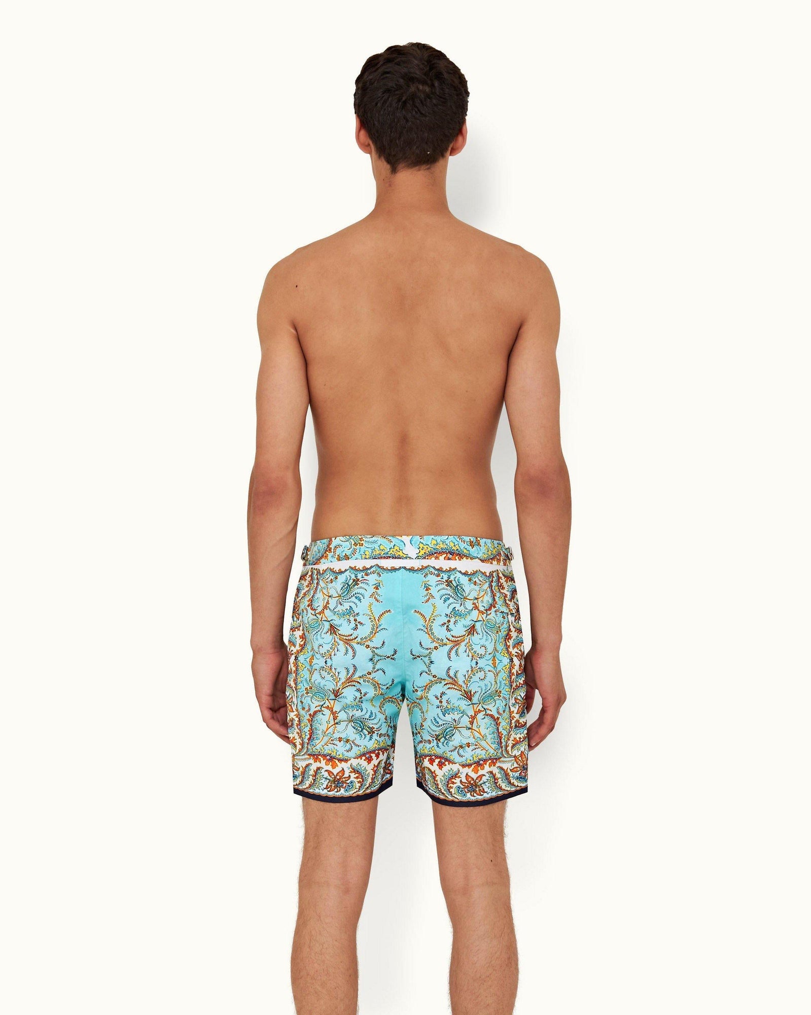 Bulldog Multicolour Paisley Mid-Length Swim Shorts | Multicolour