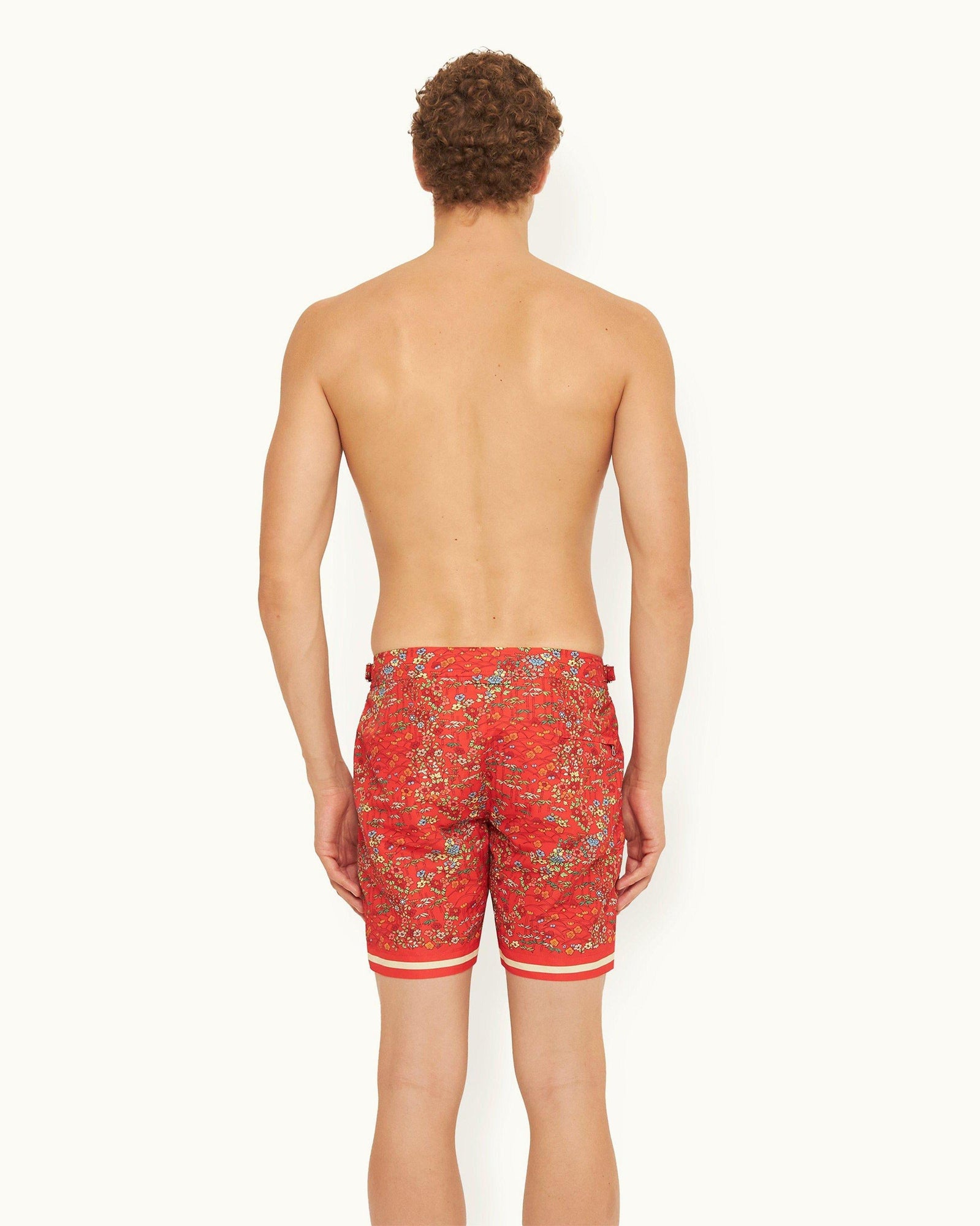 Vermillion Solo Fantasy Mid-Length Swim Shorts | Vermillion
