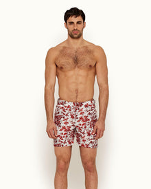 Bulldog Rose/Vintage Rose Vintage Garden Mid-Length Swim Shorts | Rose/Vintage Rose