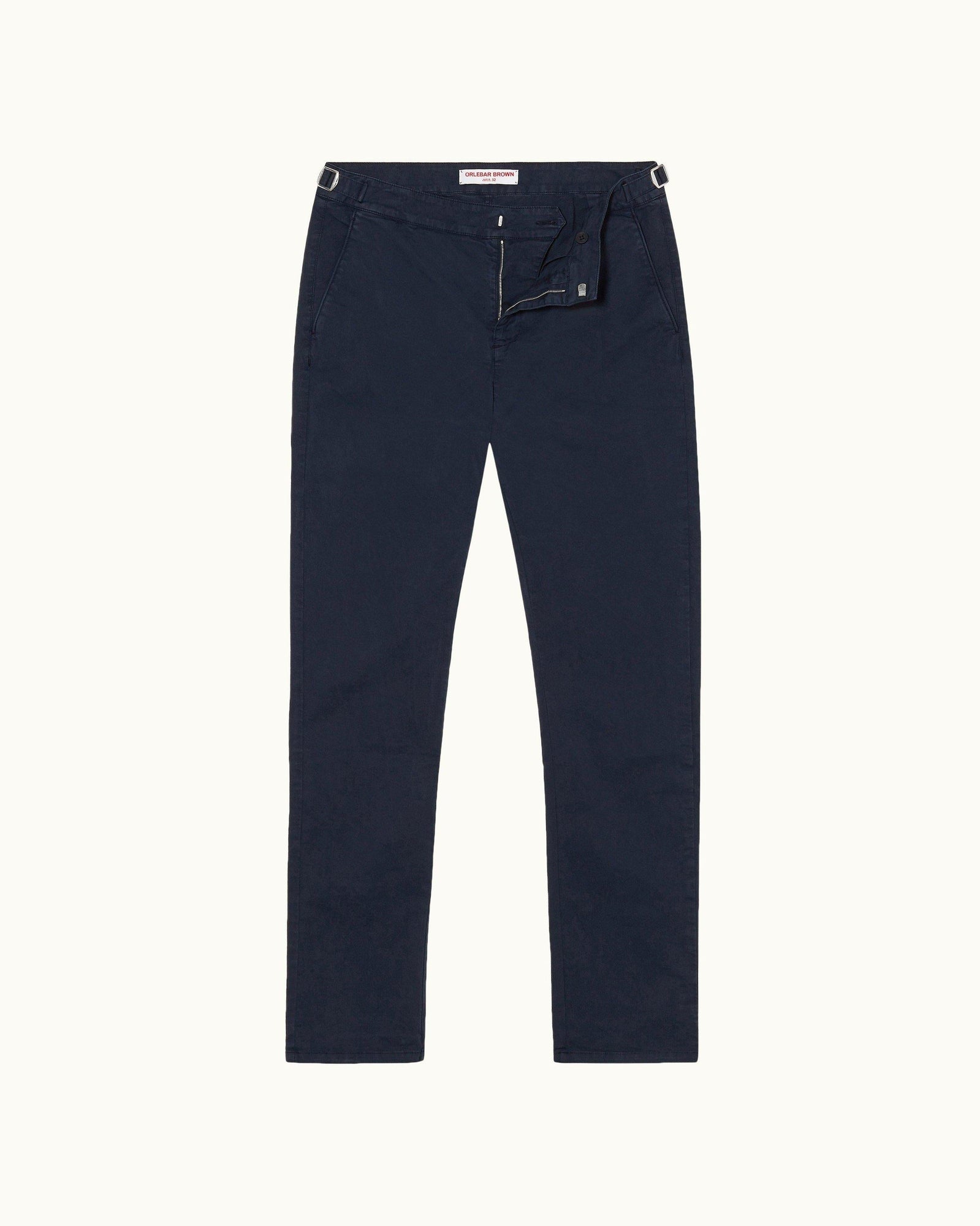 Campbell Navy Slim Fit Stretch Chinos | Navy