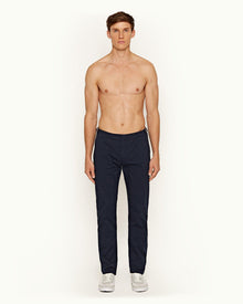 Campbell Navy Slim Fit Stretch Chinos | Navy