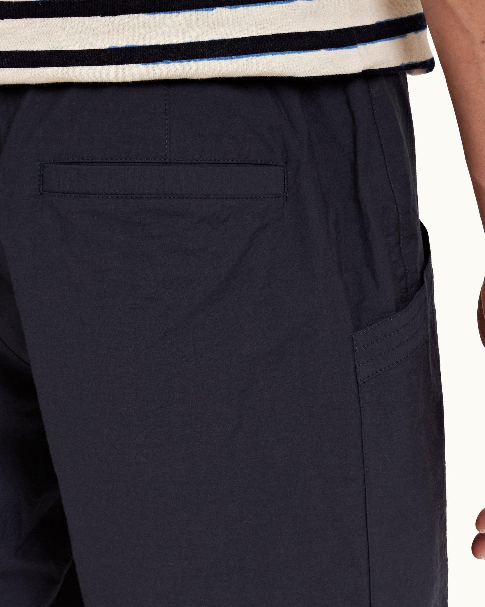 Night Iris Relaxed Fit Poplin Shorts | Night Iris