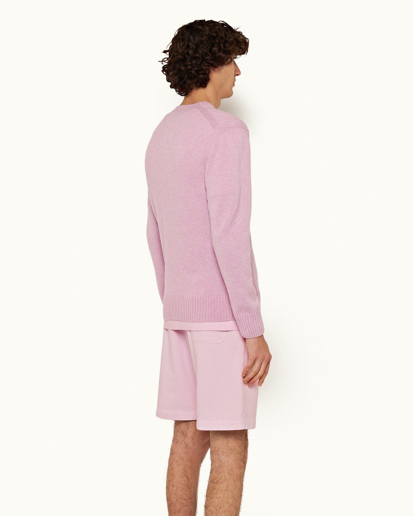 Conch Pink Tailored Fit Organic Cotton Sweat Shorts | Conch Pink