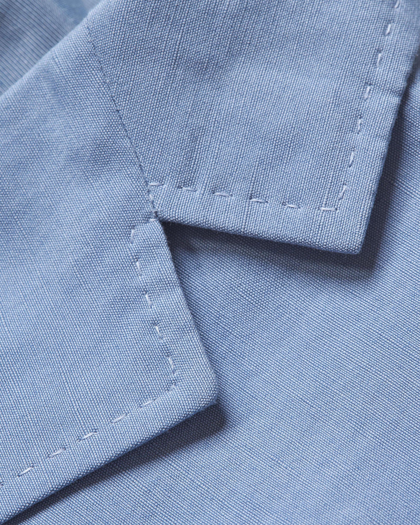 Garret Tailored Fit, Italian Made, Two-Button Unstructured Blazer in Springfield Blue | Springfield Blue