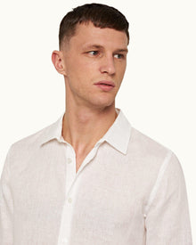 Cloud Classic Collar O.B Stripe Linen Shirt | Cloud