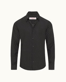 Men | Giles Polka Dot Shirt | Black