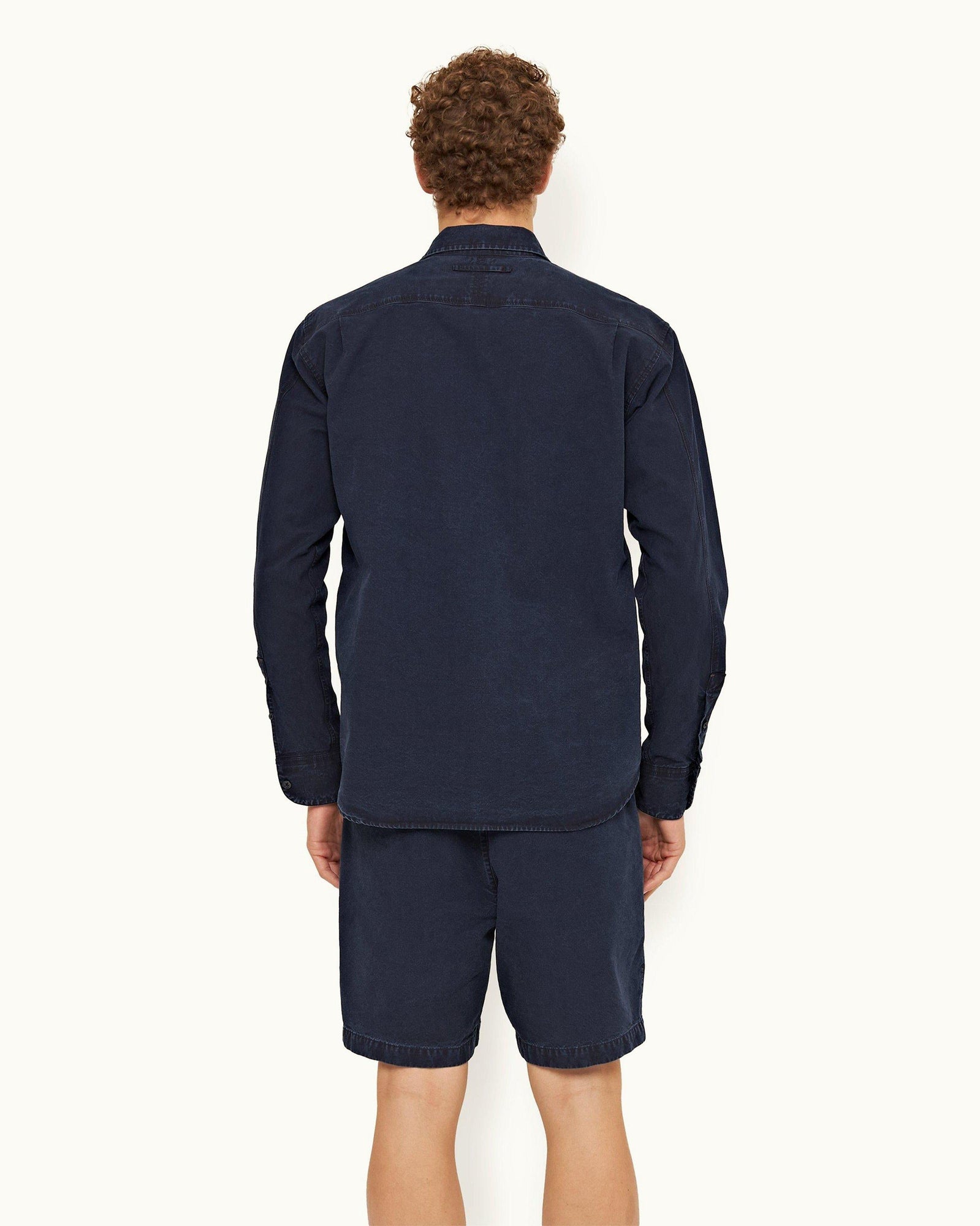 Indigo Denim Easy Fit Cotton Shirt | Indigo