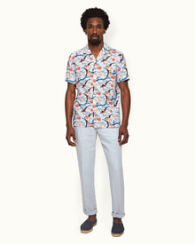 Men | Griffon Linen Trouser | Light Island Sky