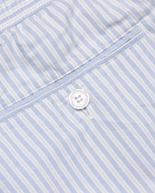 Light Island Sky/White Tailored Fit Engineered Twin Stripe Cotton Shorts | Light Island Sky/White