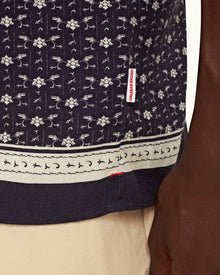 Dark Sapphire/Sea Mist Bandana Capri Collar Shirt | Dark Sapphire/Sea Mist