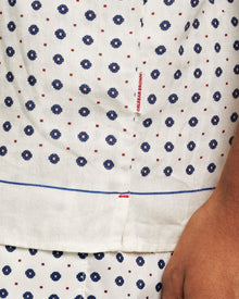 Hibbert Sea Mist Cravat Capri Collar Shirt | Sea Mist