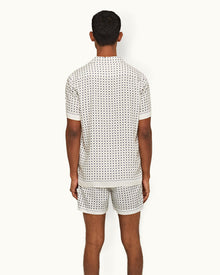 Hibbert Sea Mist Cravat Capri Collar Shirt | Sea Mist