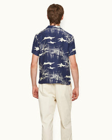 Hibbert Midnight Navy/Sea Mist Living Dream Capri Collar Shirt | Midnight Navy/Sea Mist