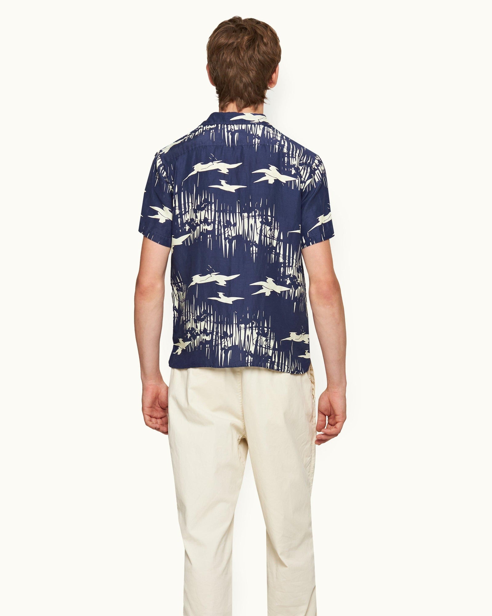 Hibbert Midnight Navy/Sea Mist Living Dream Capri Collar Shirt | Midnight Navy/Sea Mist