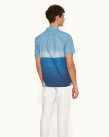 Hibbert Roc Pool Photographic Print Classic Fit Capri Collar Cotton Shirt | Roc Pool Ii