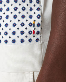 Horton Cashew Fiore Tailored Fit Silk-Cotton Pique Polo Shirt | Cashew