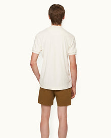 Jarrett Towelling Matchstick Classic Fit Cotton Towelling Polo Shirt | Matchstick