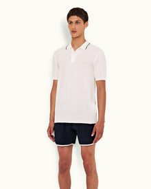 Cloud Tailored Fit Waffle Towelling Polo Shirt | Cloud