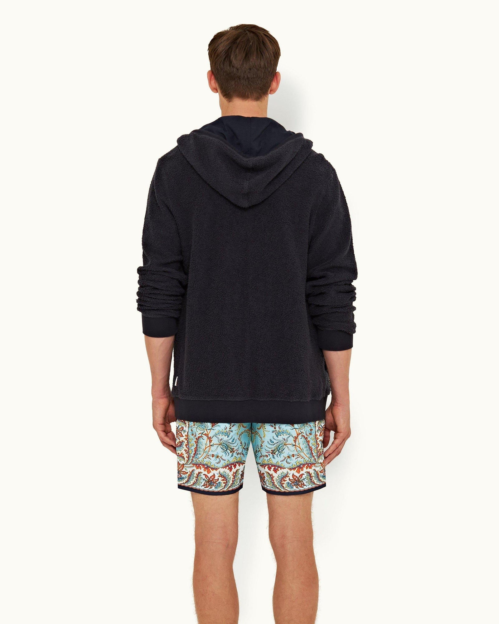 Mathers Dark Nocturnal Navy Zip-Thru Hooded Sweatshirt | Dark Nocturnal Navy