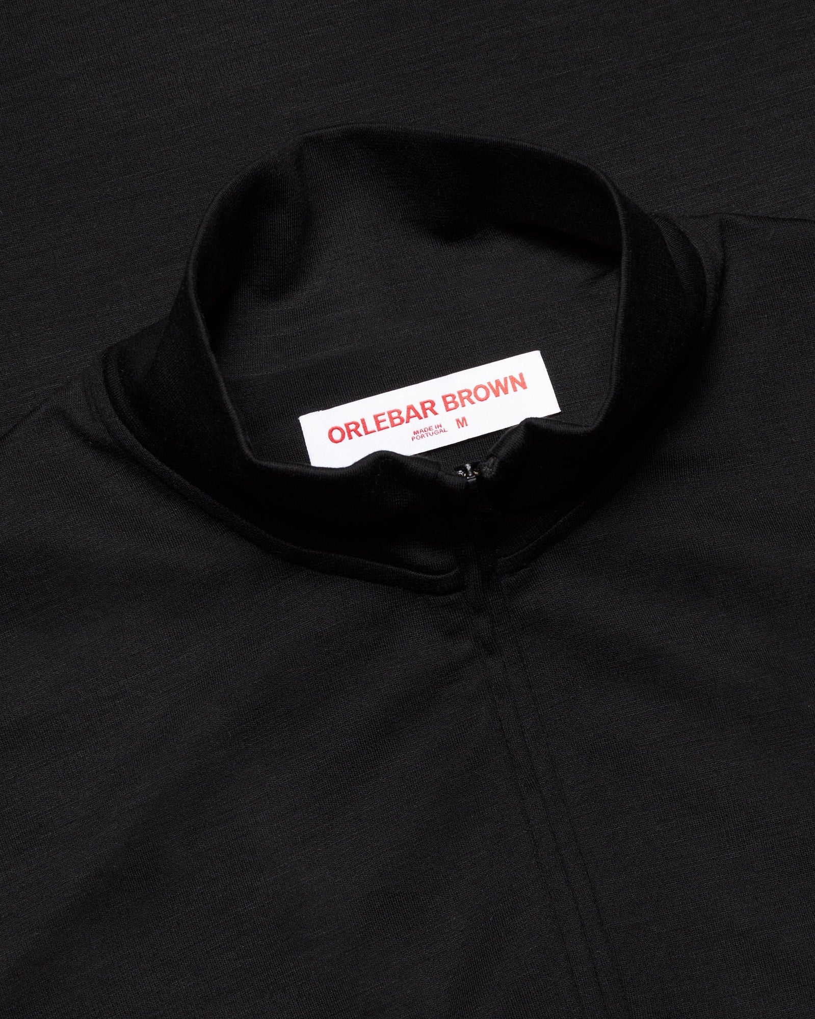 Black Tailored Fit Lyocell Wool Pullover | Black