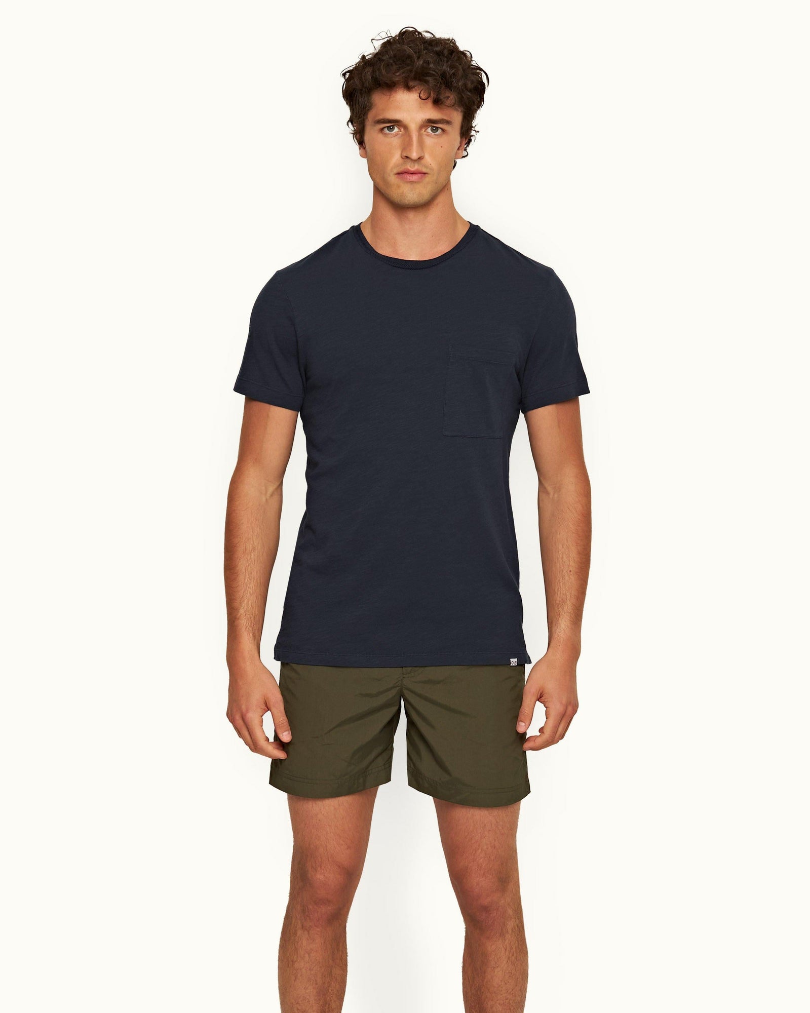 Ob Classic Tee Lagoon Blue Classic Fit Crewneck Garment Dye Cotton T-shirt | Lagoon Blue