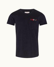 Night Iris O.BUOY Classic Fit Towelling T-shirt | Night Iris