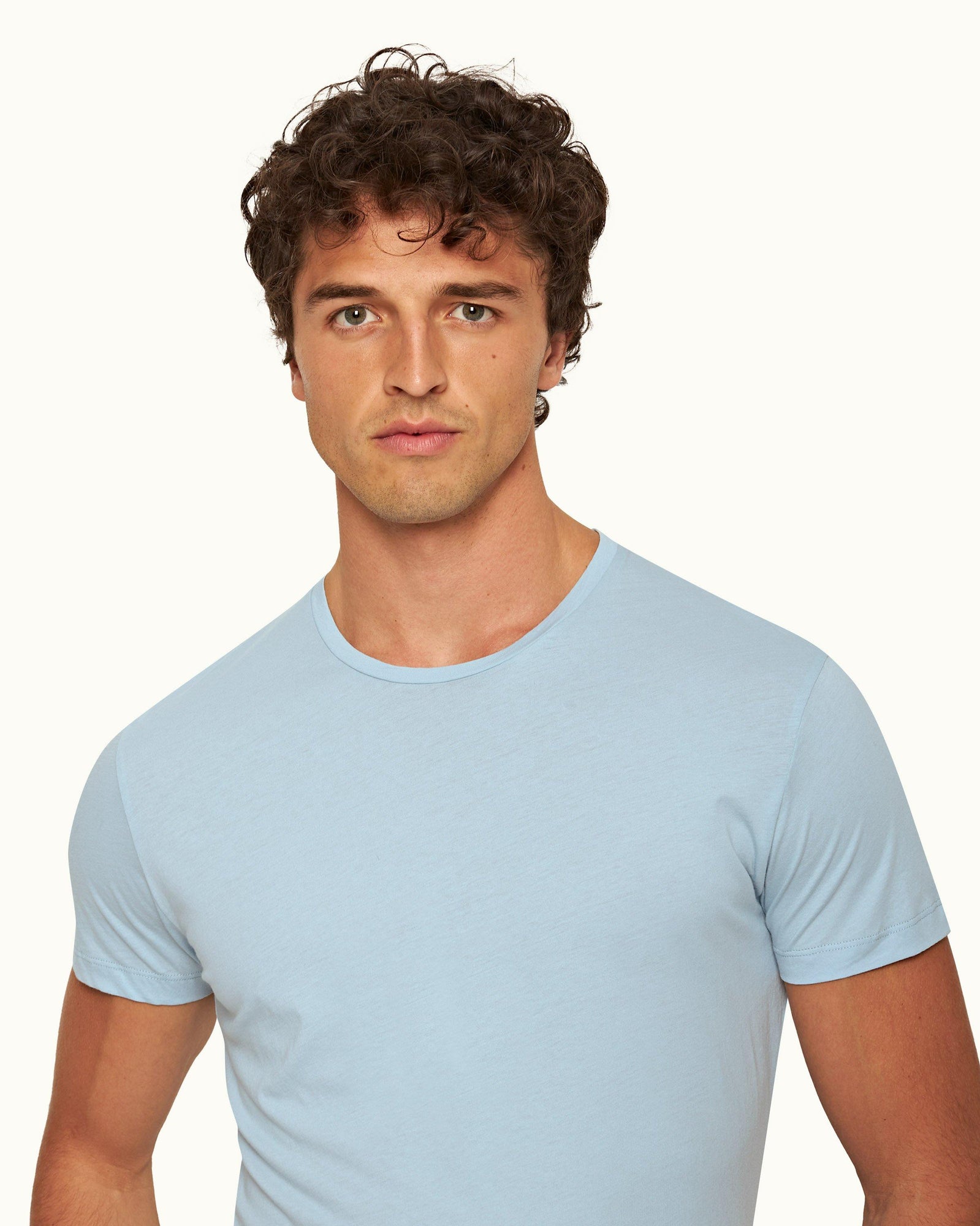 Ob-T Island Sky Tailored Fit Crewneck Cotton T-shirt | Island Sky