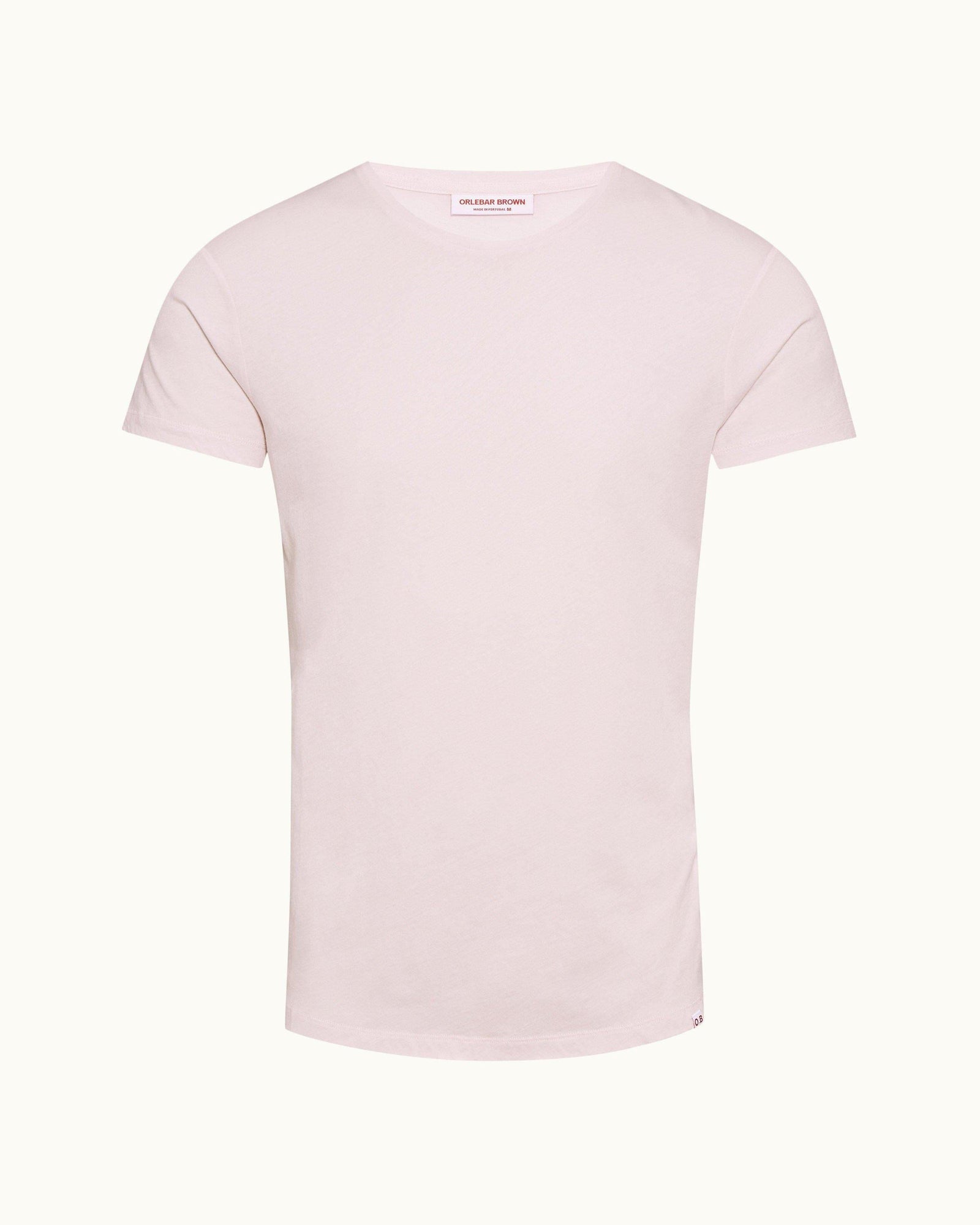 Ob-T Shell Pink Tailored Fit Crew Neck T-Shirt | Shell Pink