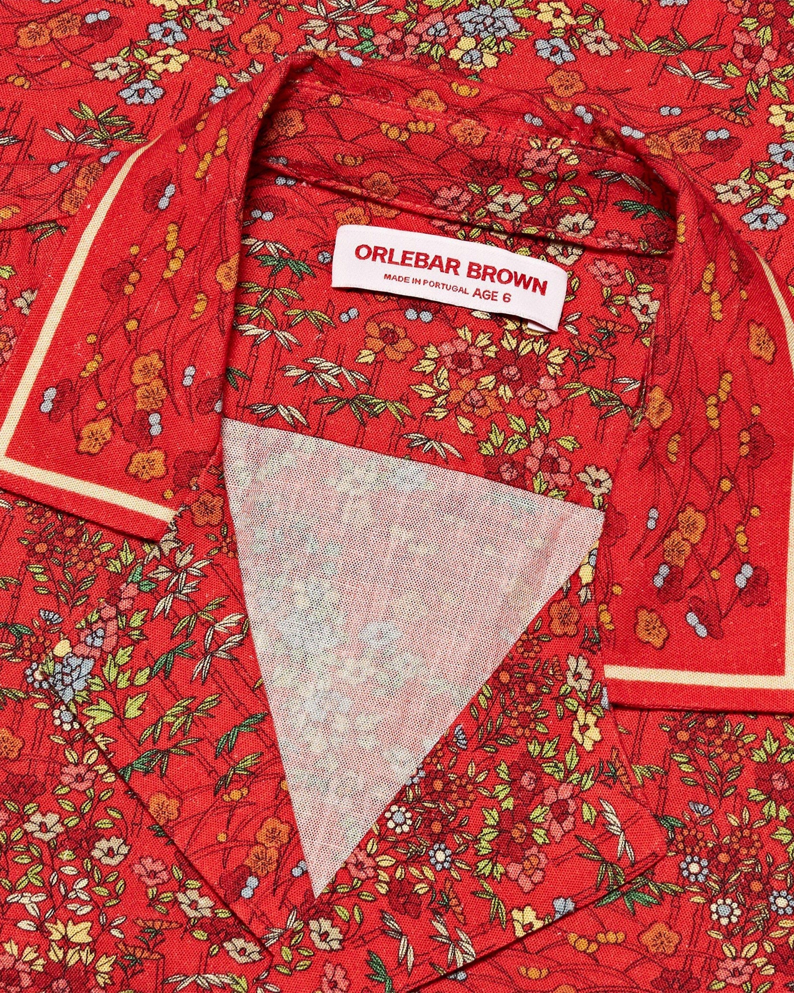 Kids | Vermillion Pedro Solo Fantasy Capri Collar Shirt | Vermillion