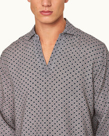Ridley Taro Solmio Print Relaxed Fit Overhead Shirt | Taro
