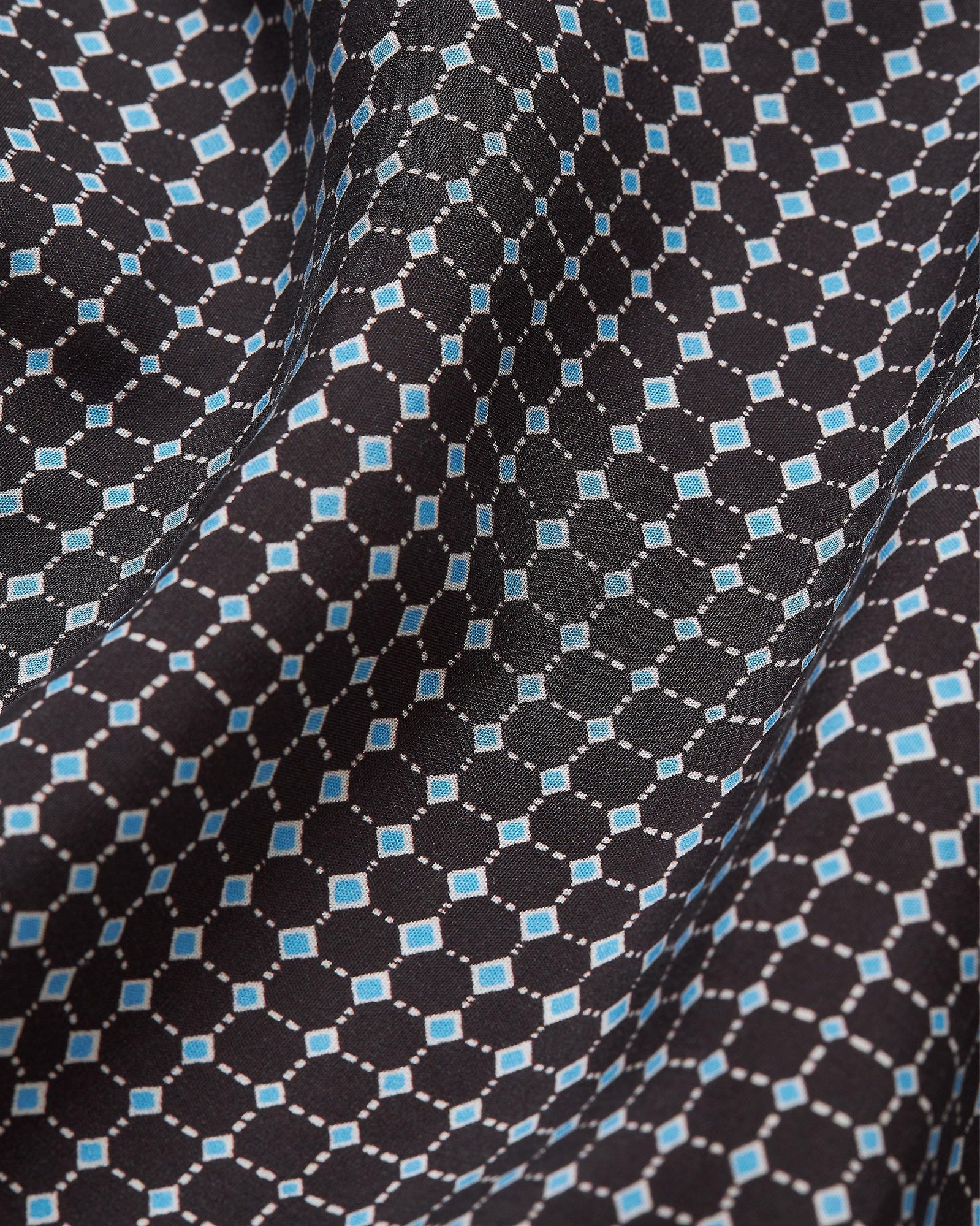 Ridley Truffle/Light Sky Pool Tiescape Print Relaxed Fit Overhead Shirt | Truffle/Light Sky Pool