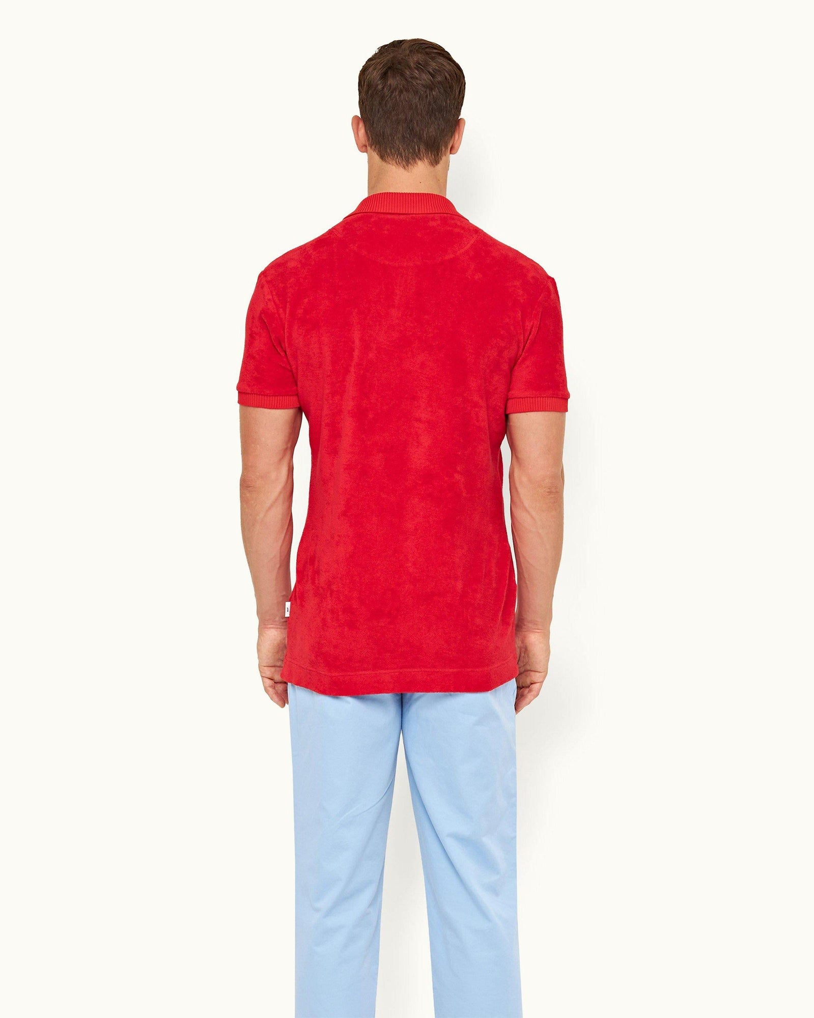 Dr No Towelling Polo Red 007 Ryder Dr. No Towelling Polo Shirt | Red