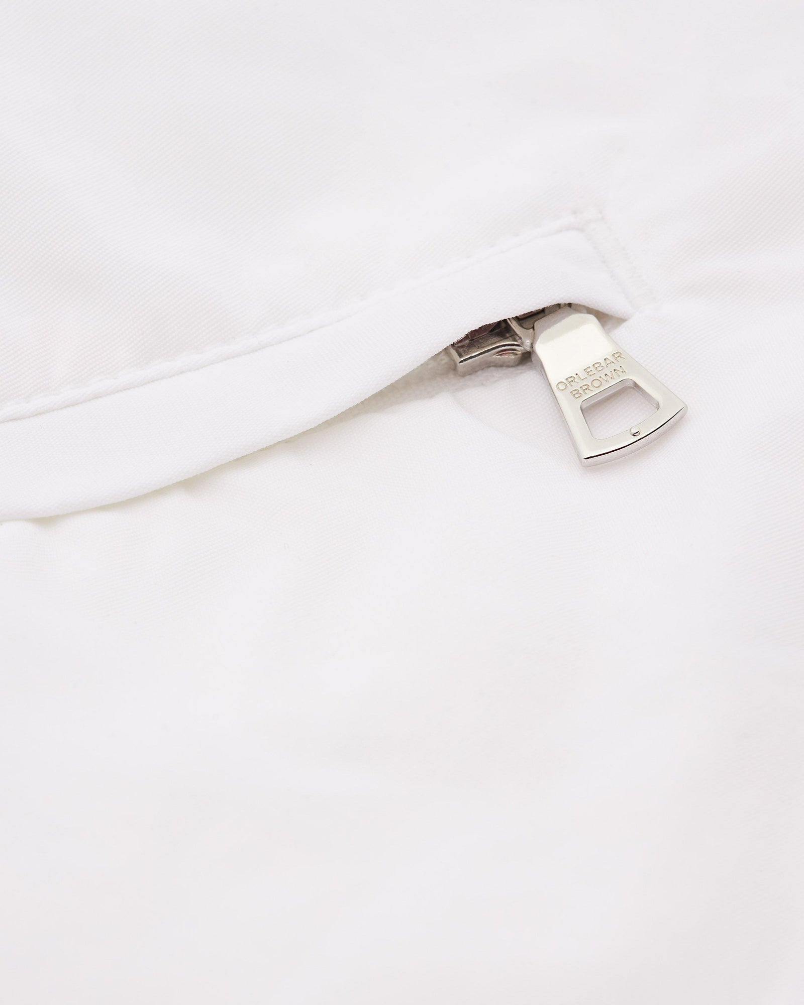 Setter White Shorter-Length Concealed O.B Tape Swim Shorts | White