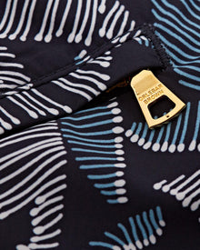 Setter Maya Blue/Navy Mantaro Print Shorter-Length Swim Shorts | Maya Blue/Navy