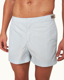 Light Sky Pool Shorter-Length Waist Tape Trim Swim Shorts | Light Sky Pool