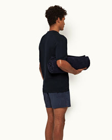 Night Iris/Black Solana Shorter-Length Swim Shorts | Night Iris/Black