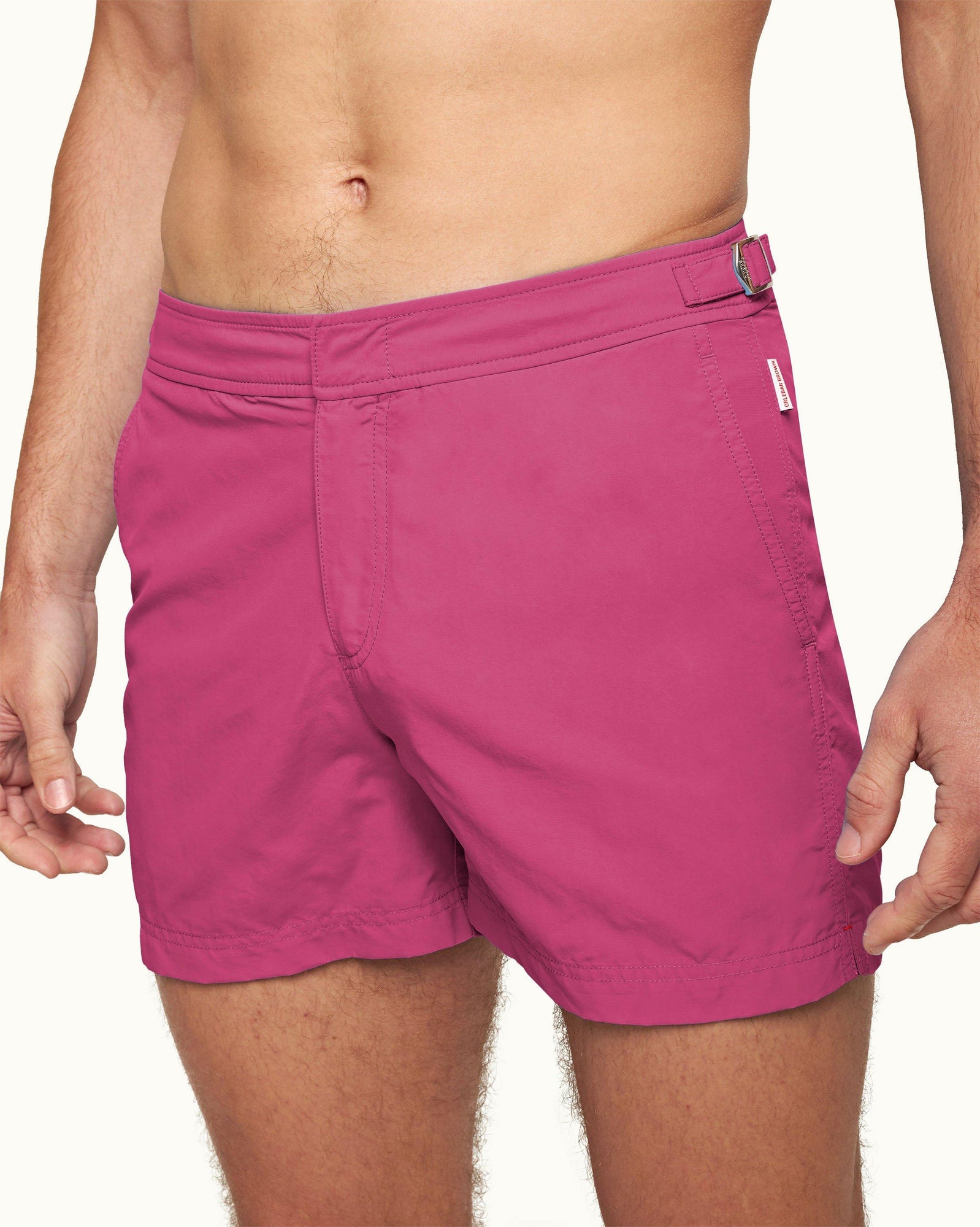 Shorter-Length Swim Short In Sunset Pink | Sunset Pink