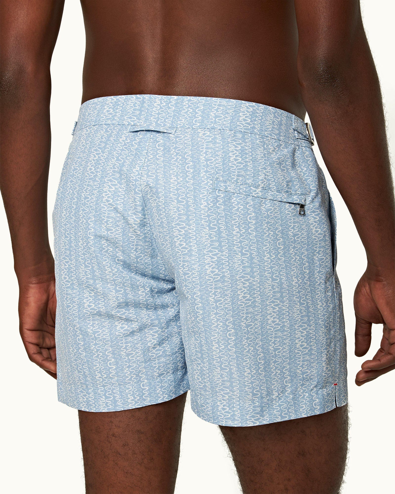 Setter Blue Ash Wavie Shorter-Length Swim Shorts | Blue Ash