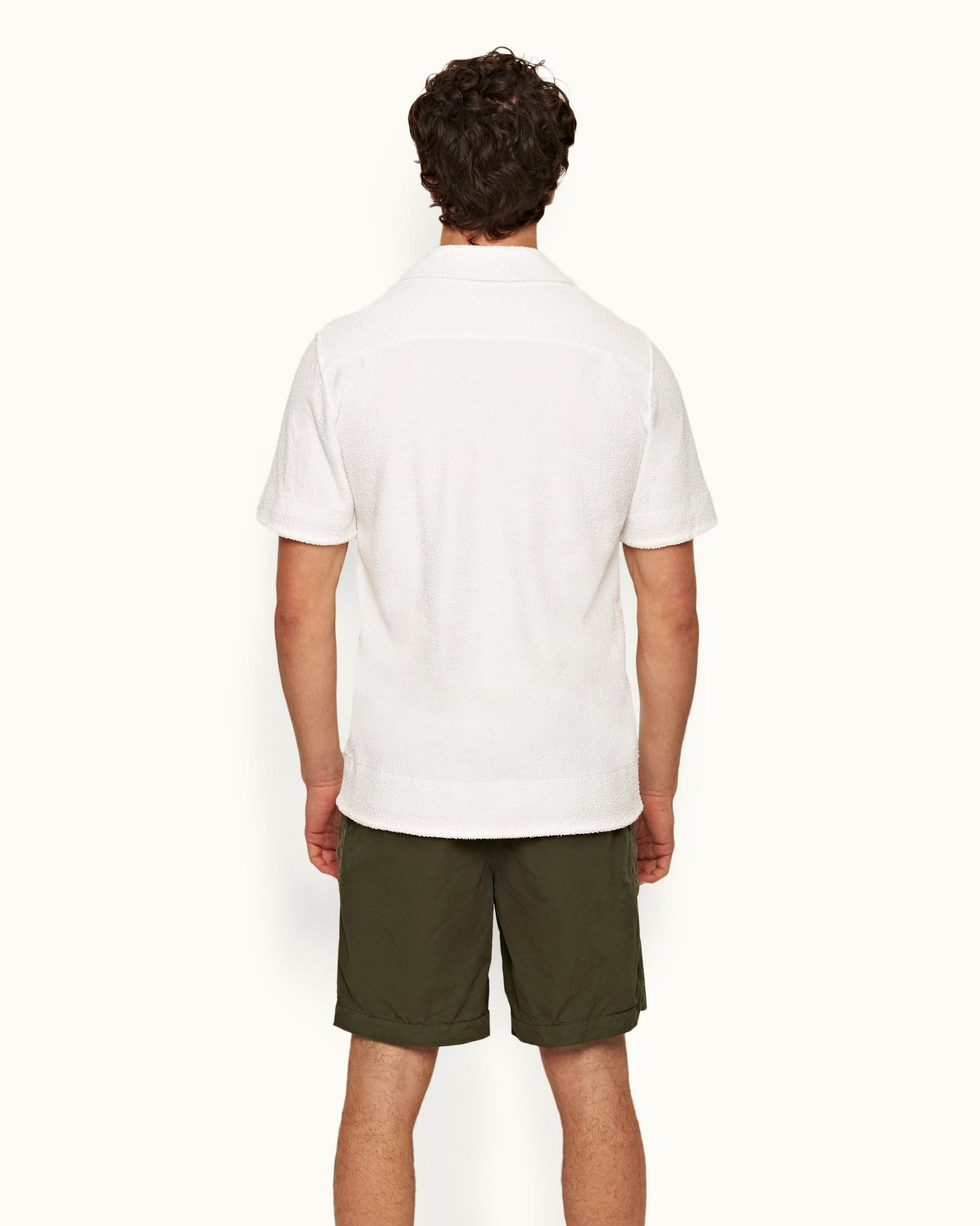 Palm Relaxed Fit Garment Dye Cotton-Linen Shorts | Palm