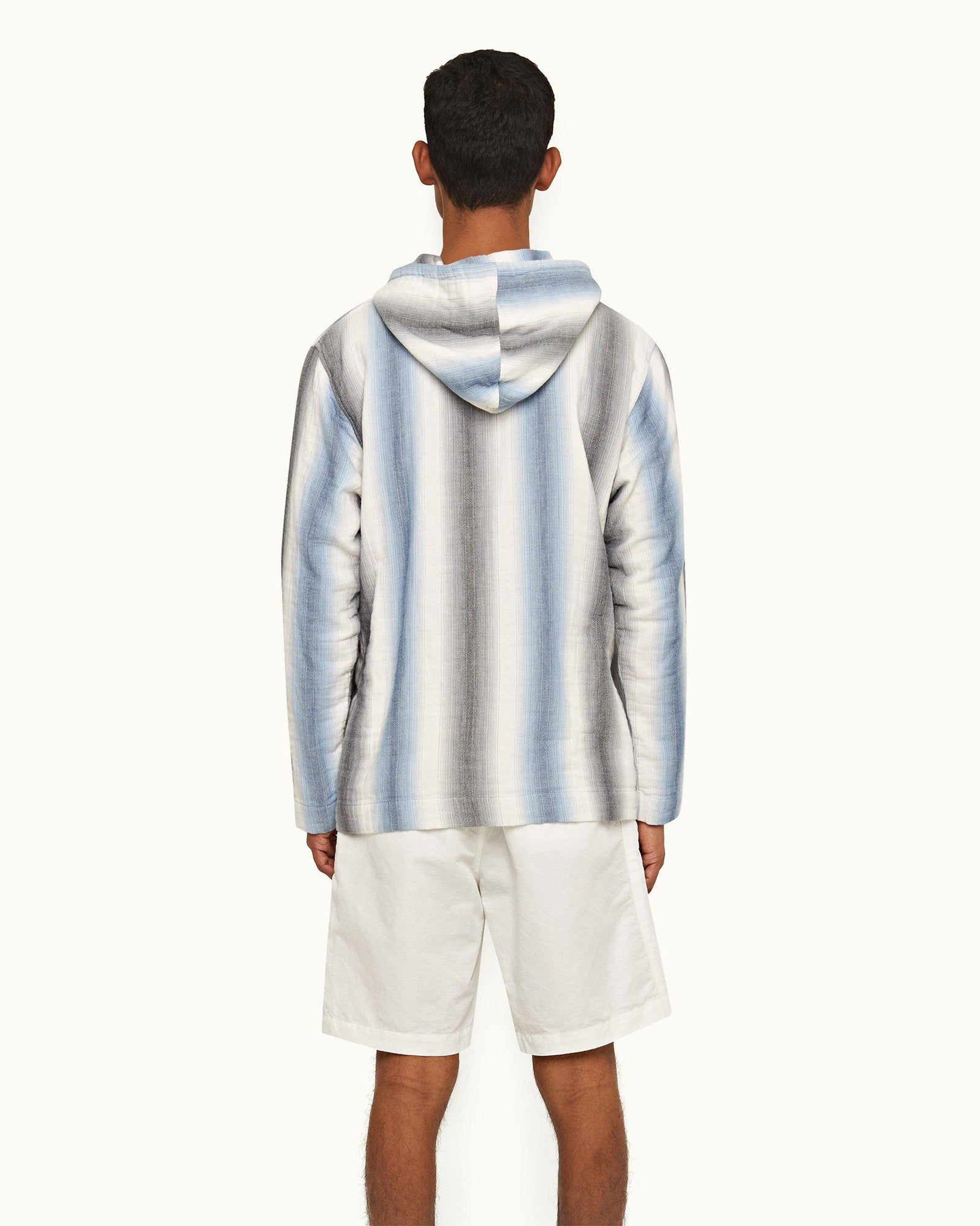 Sea Mist Relaxed Fit Mix Fabric Shorts | Sea Mist