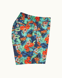 Multi Anemone Drawcord Mid-Length Swim Shorts | Multicolour
