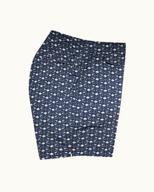 Dark Sapphire/Sea Mist Bandana Drawcord Mid-Length Swim Shorts | Dark Sapphire/Sea Mist