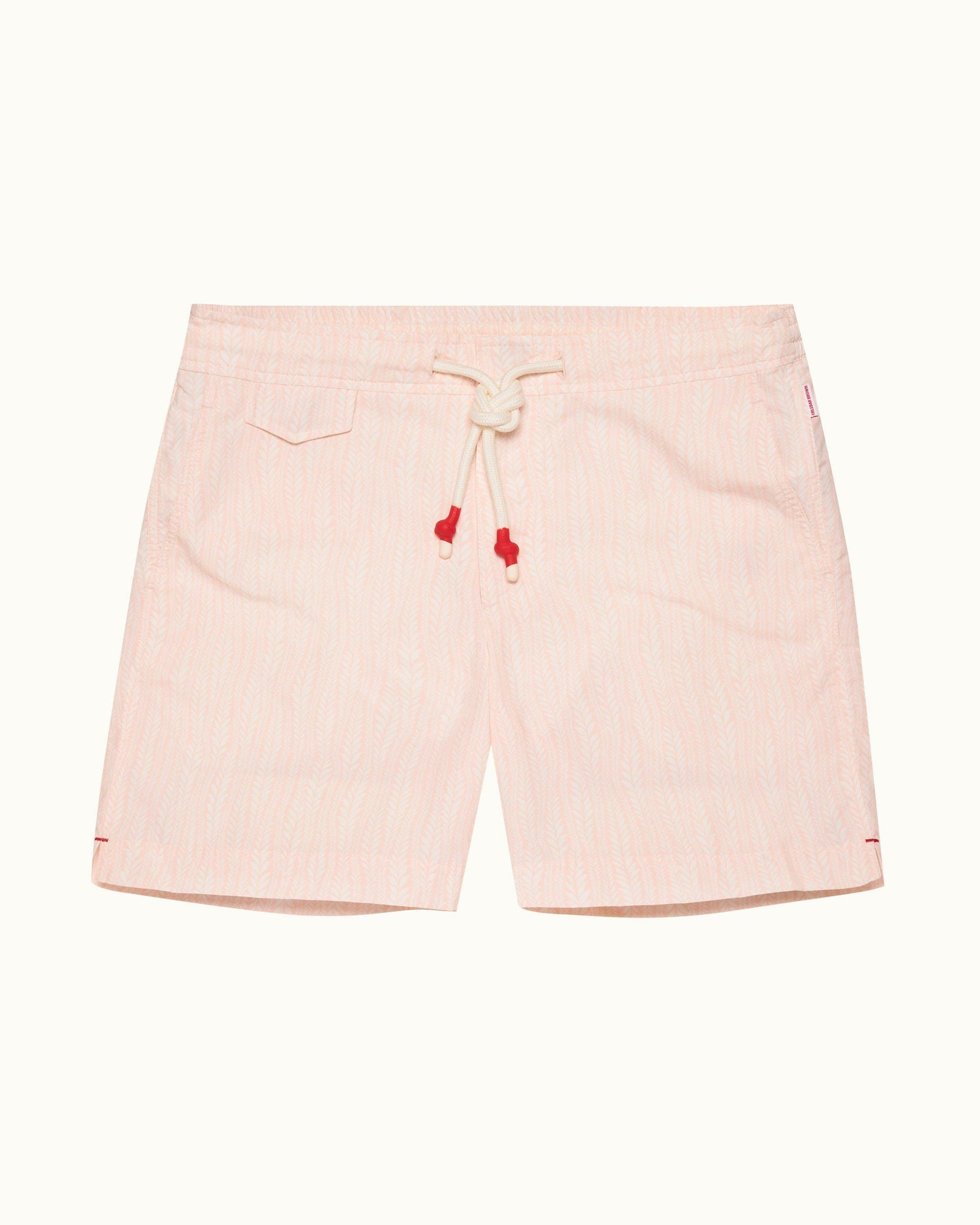 Standard Rose/White Fern Mid-Length Swim Shorts | Rose/White