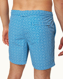 Standard Tidal Geometric Mid-Length Drawcord Swim Shorts | Tidal