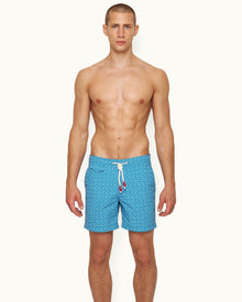 Standard Tidal Geometric Mid-Length Drawcord Swim Shorts | Tidal