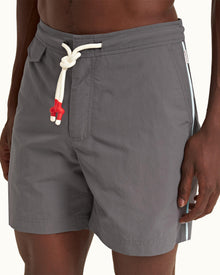 Fossil Piping Drawcord Mid-Length Swim Shorts | Fossil