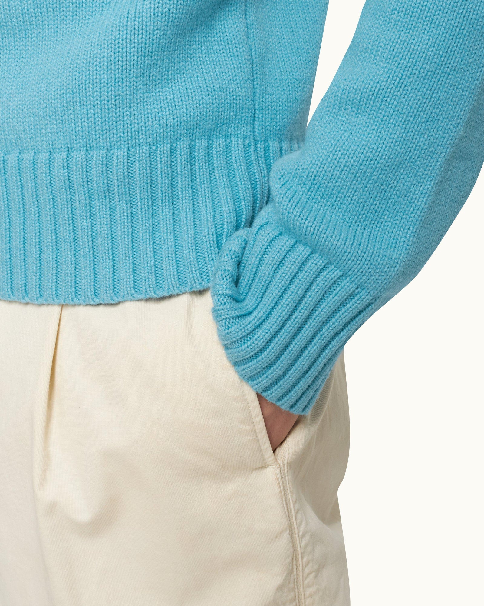Coastline Tailored Fit Merino-Cashmere Roll Neck Jumper | Coastline