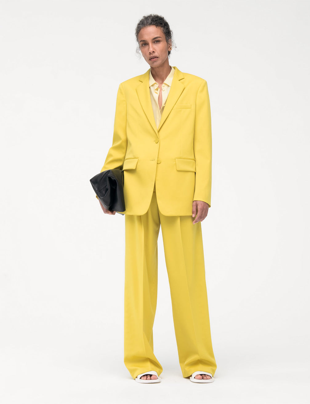 Women | Oversized Blazer | Bright Chartreuse