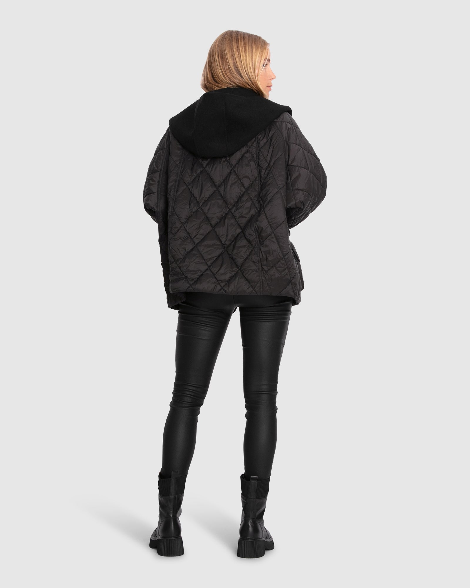 Women | Only You Quilted Utility Puffer Jacket | Black