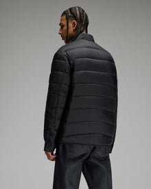 Mens | Nylon Quilted Shirt Jacket | Black